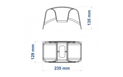 ΚΡΕΜΑΣΤΡΑ ΛΑΣΤΙΧΟΥ 25-30m TRAMONTINA 78591000