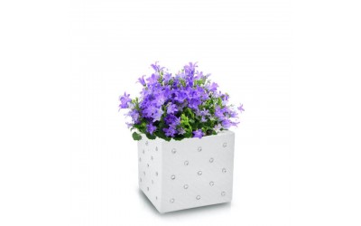 ΚΕΡΑΜΙΚΟ ΚΑΣΠΩ ΚΥΒΟΣ GLAMOUR 14x13cm ΛΕΥΚΟ