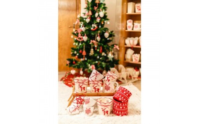 ΚΑΣΠΩ ΚΕΡΑΜΙΚΟ X-MAS 14x14 ΚΟΚΚΙΝΟ